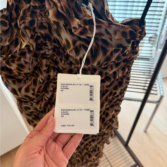 Isabel Marant Étoile Valdi Dress in Ochre size 42 - Picture 6 of 7